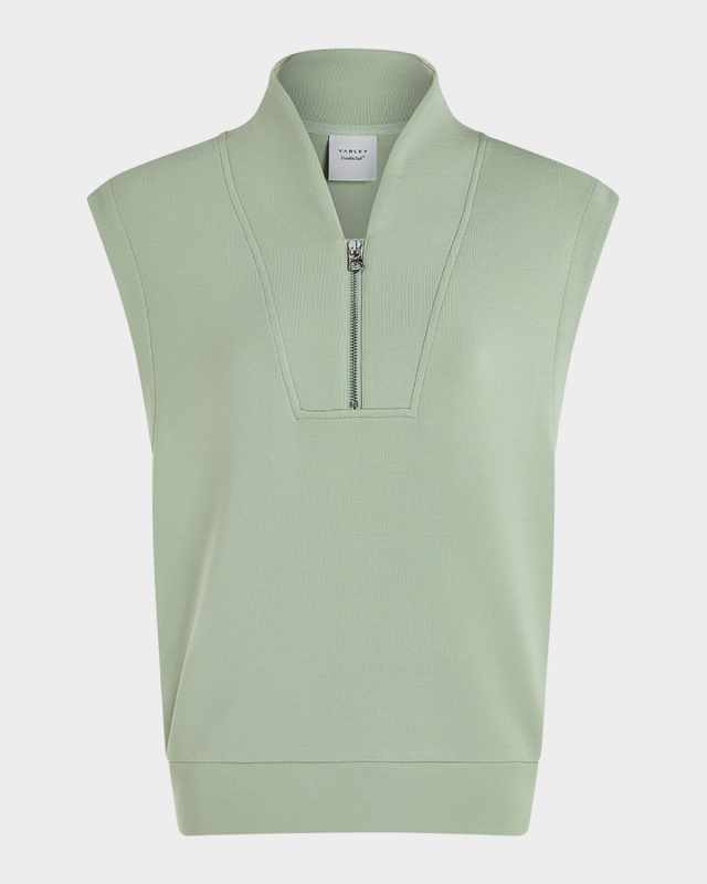 Loretta Half-Zip Sleeveless Sweatshirt